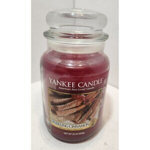 Yankee Candle Sparkling Cinnamon Glass Jar 22 OZ Candle